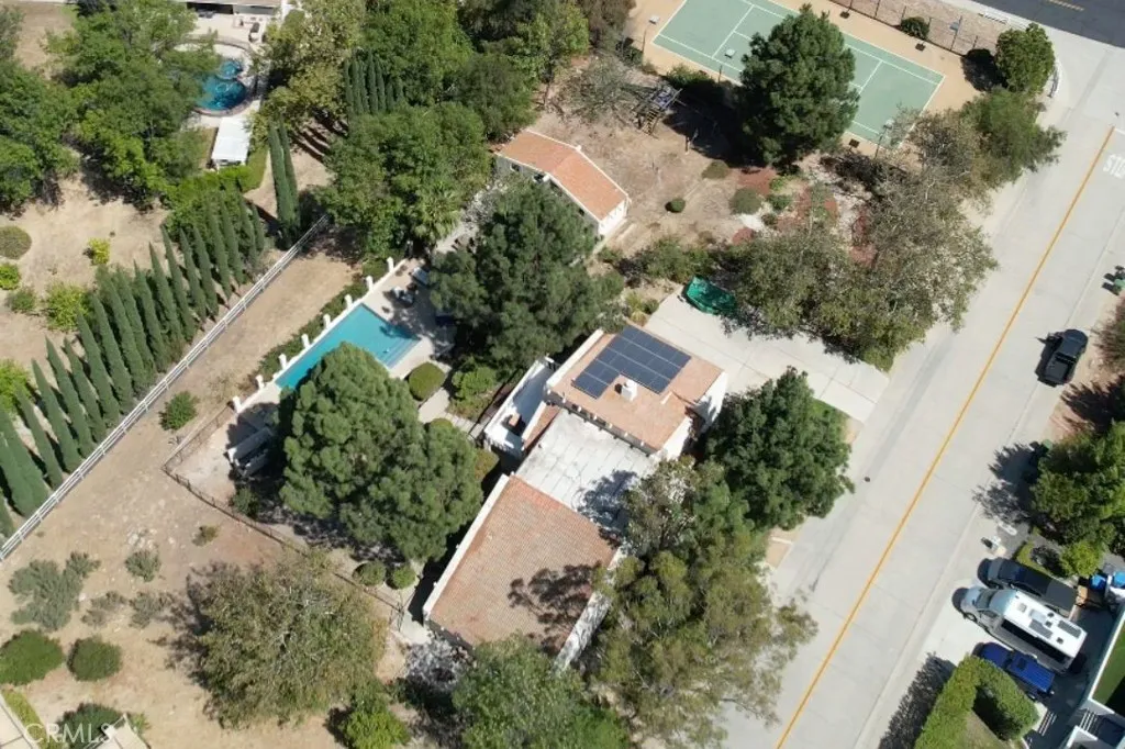 Aerial view of property