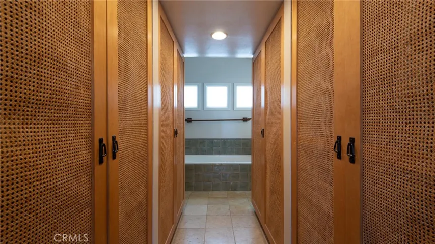 Master bedroom closets