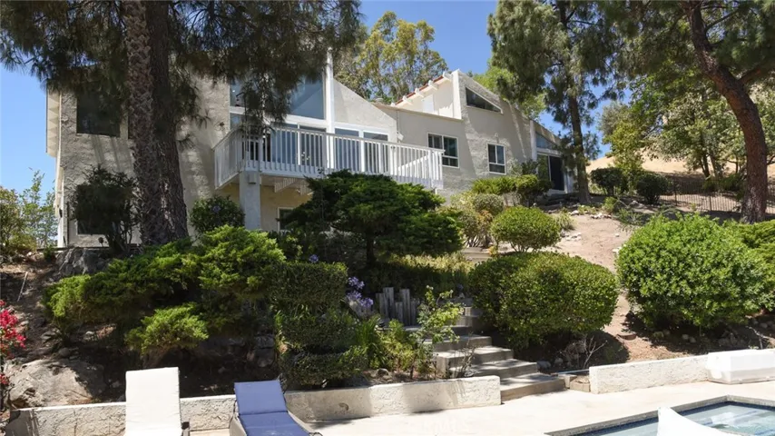 View of the house from pool area