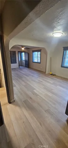 Living room and dining room