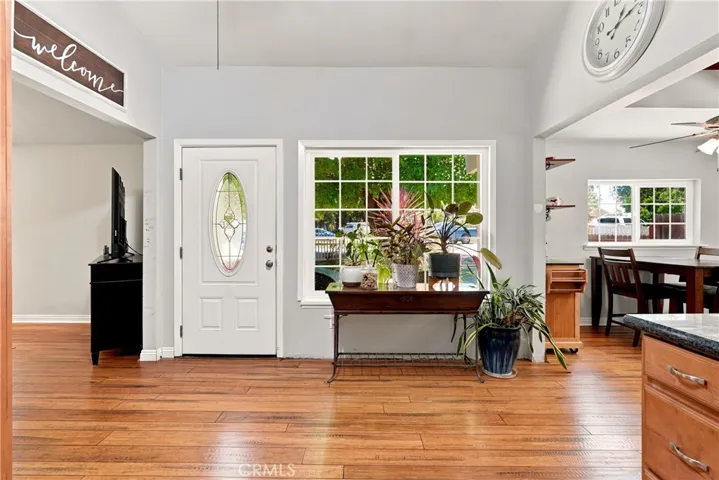 You are greeted by bamboo wood floors as you enter the home. These floor flow throughout the main living spaces.