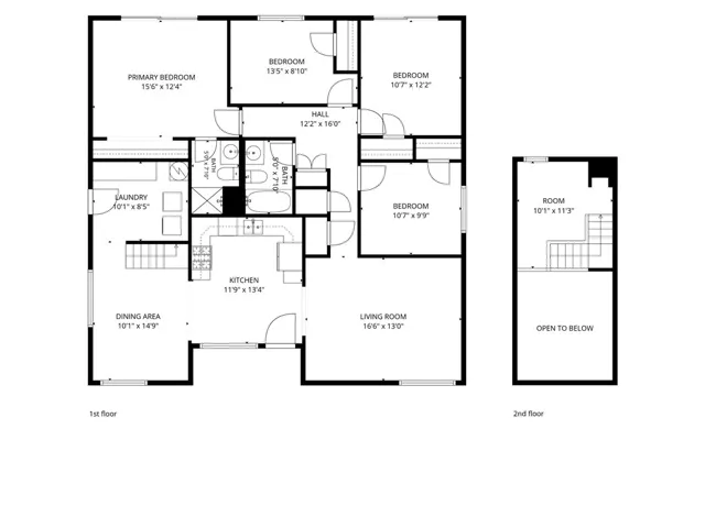 Floorplan of the home. Layout and measurements are approximate.