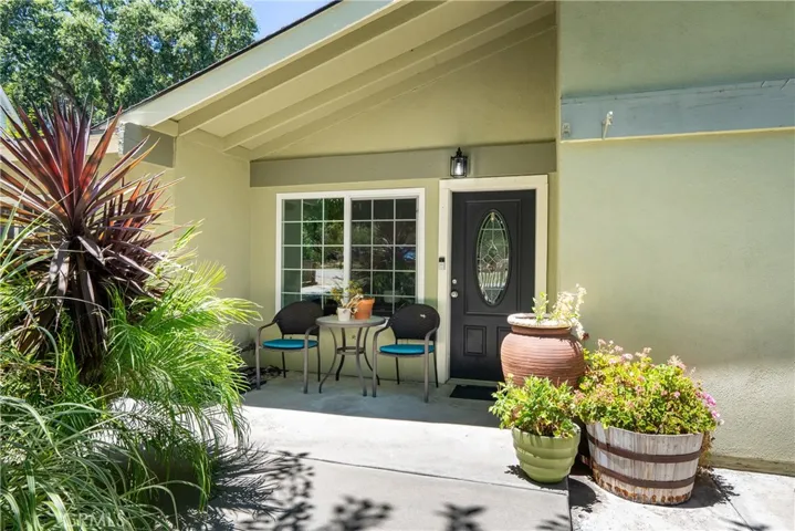 At the front of the home is a cozy front porch.