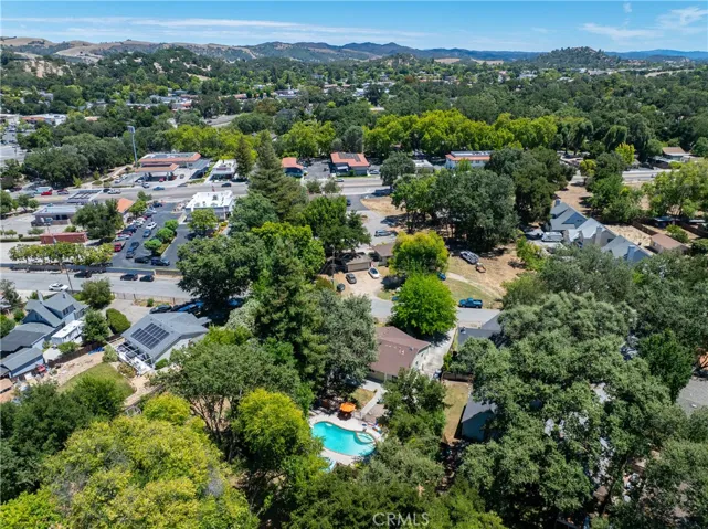 Surrounded by large, mature trees helps create a feeling of privacy.