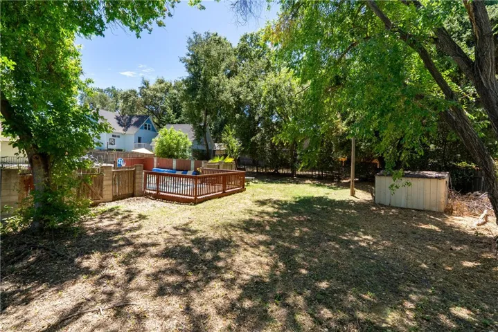 This back area could be the perfect spot to create a garden.