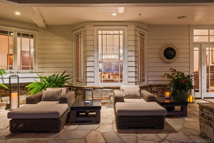 Evening on the front patio