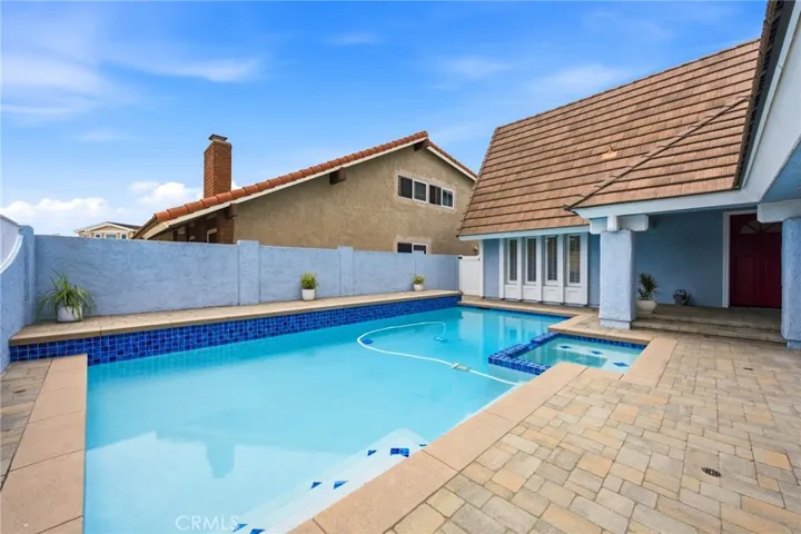 Another angle highlighting the scale and placement of the courtyard pool.
