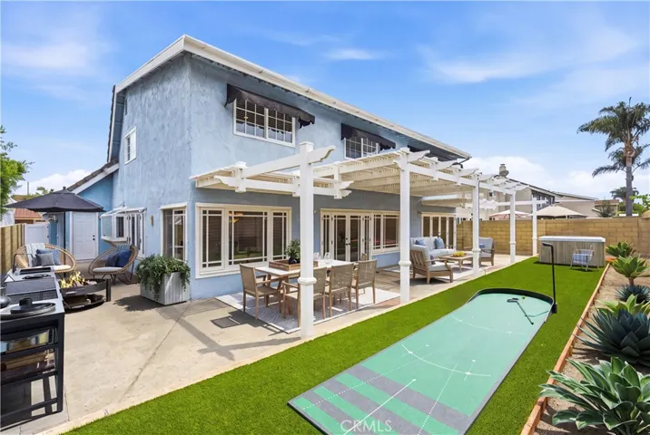 Backyard AFTER virtual staging.