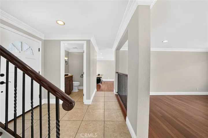 Entering the home, you are greeted with an open layout and bright spaces.