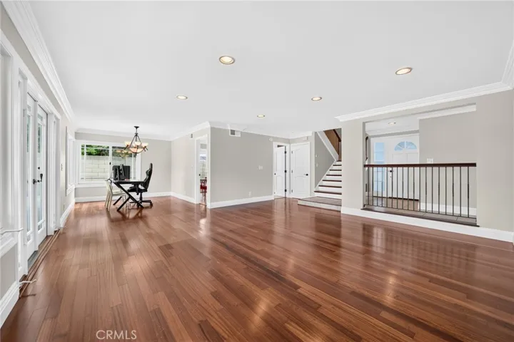 Living room BEFORE virtual staging.