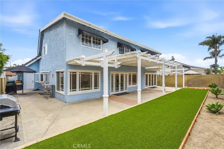 Backyard BEFORE virtual staging.