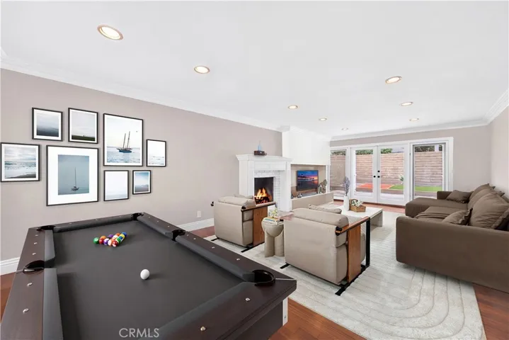 Family room AFTER virtual staging.