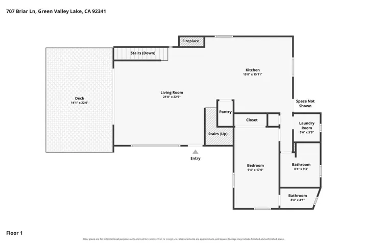 Main level floorplan