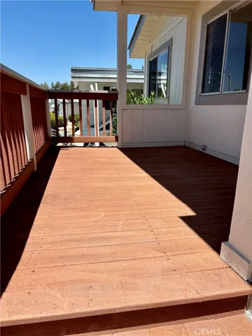 Engineered wood decking and stair entrance!