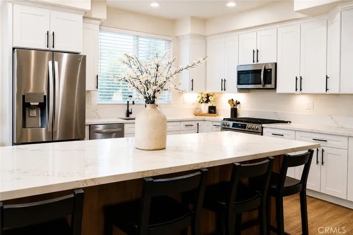 Updated kitchen and oversized center island