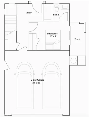 Residence 4 - level 1 floorplan