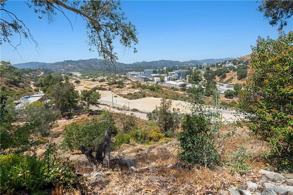 BACKYARD WITH JPL IN THE BACKGROUND.