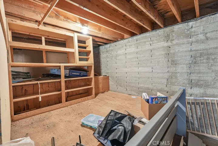 extra area under garage that can be converted into usable space