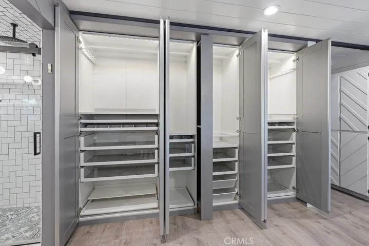 primary bedroom closet all custom