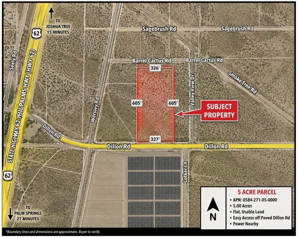 Property boundary lines and roads map