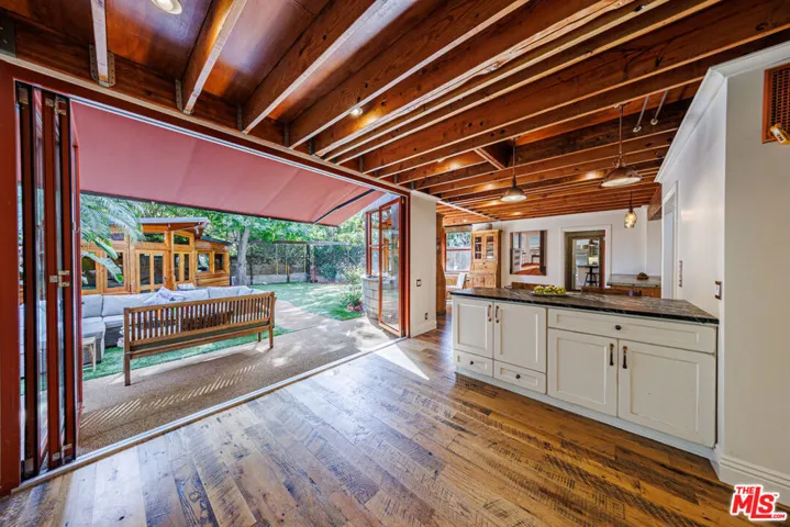 Kitchen Open to Back Yard