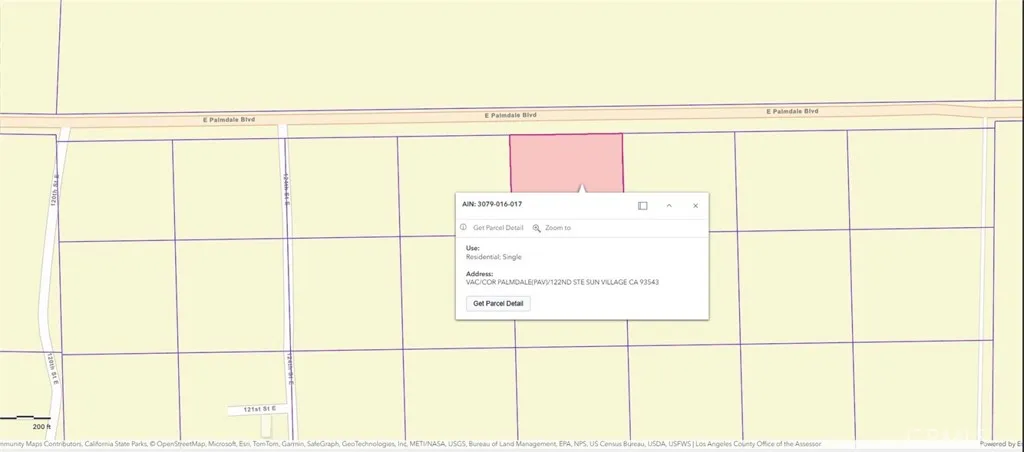 0 Palmdale Blvd, Sun Village, California 93543