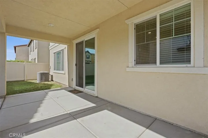 backyard within built in patio