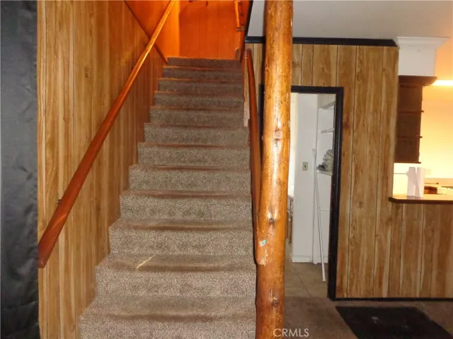 Stairs to second level