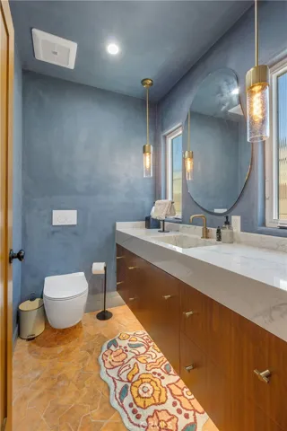 Half Bathroom off of living room