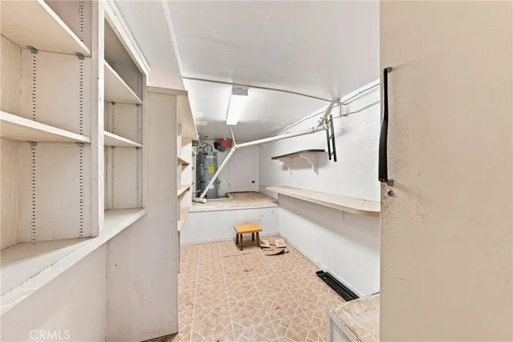 storage room in garage