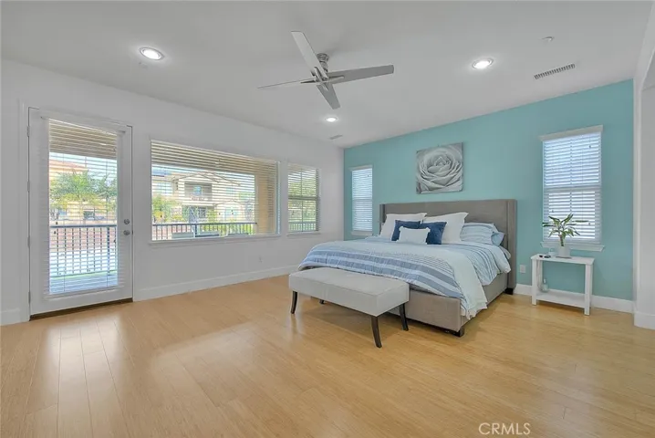 Primary suite with private balcony