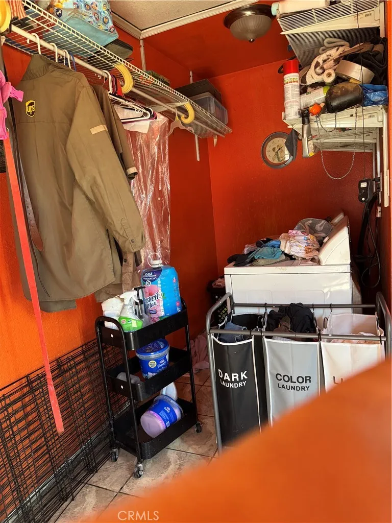 Enclosed Laundry room