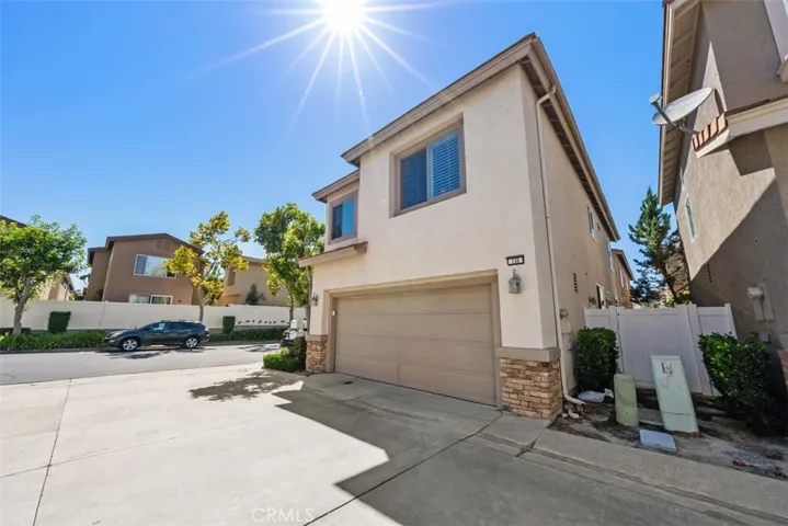 Attached two car garage