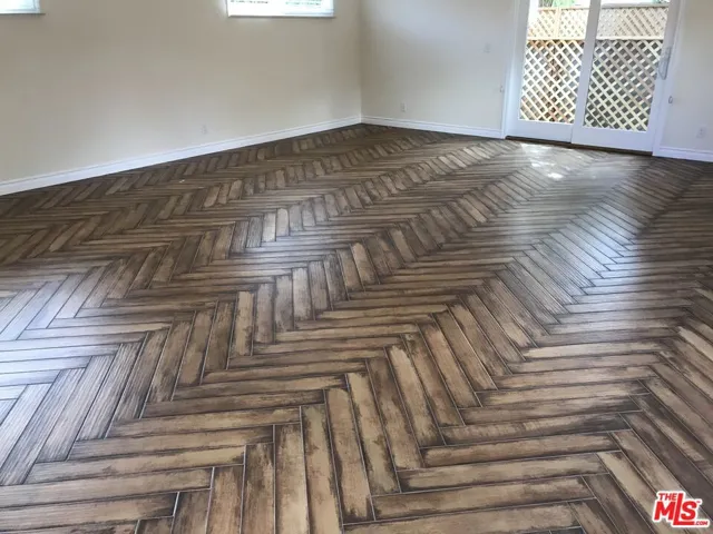 Faux wood, porcelain tile floo