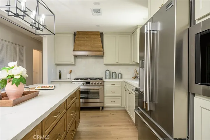 Stylish new fixtures and stainless steel appliances