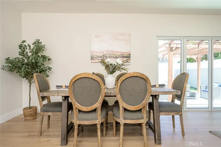 Open dining space