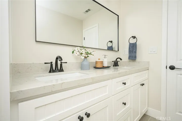 Hall bathroom with new stylish fixtures