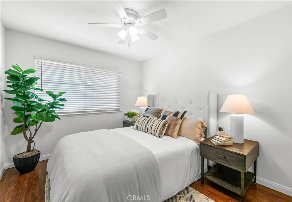 Primary bedroom, generous space with walk in closet.
