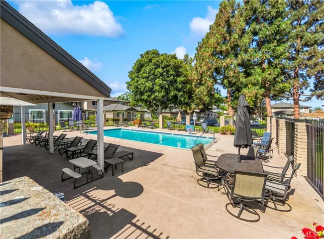 Pool and lounging area.