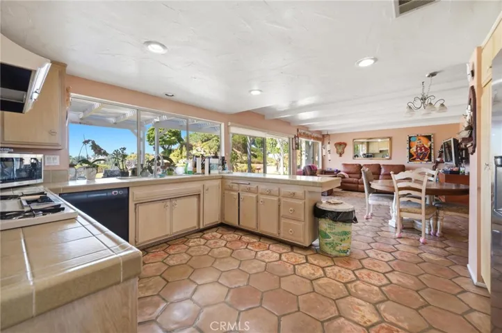Large Open Kitchen Area to Family Room
