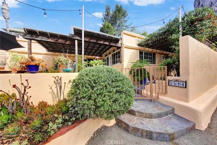 Gated entrance to house