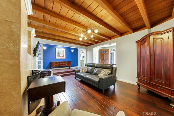 View of living room from Primary bedroom