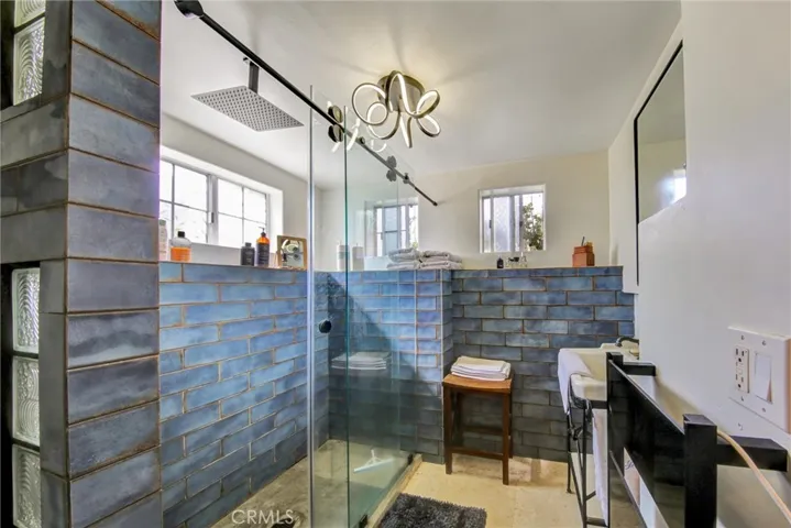 Another view of bathroom off primary bedroom