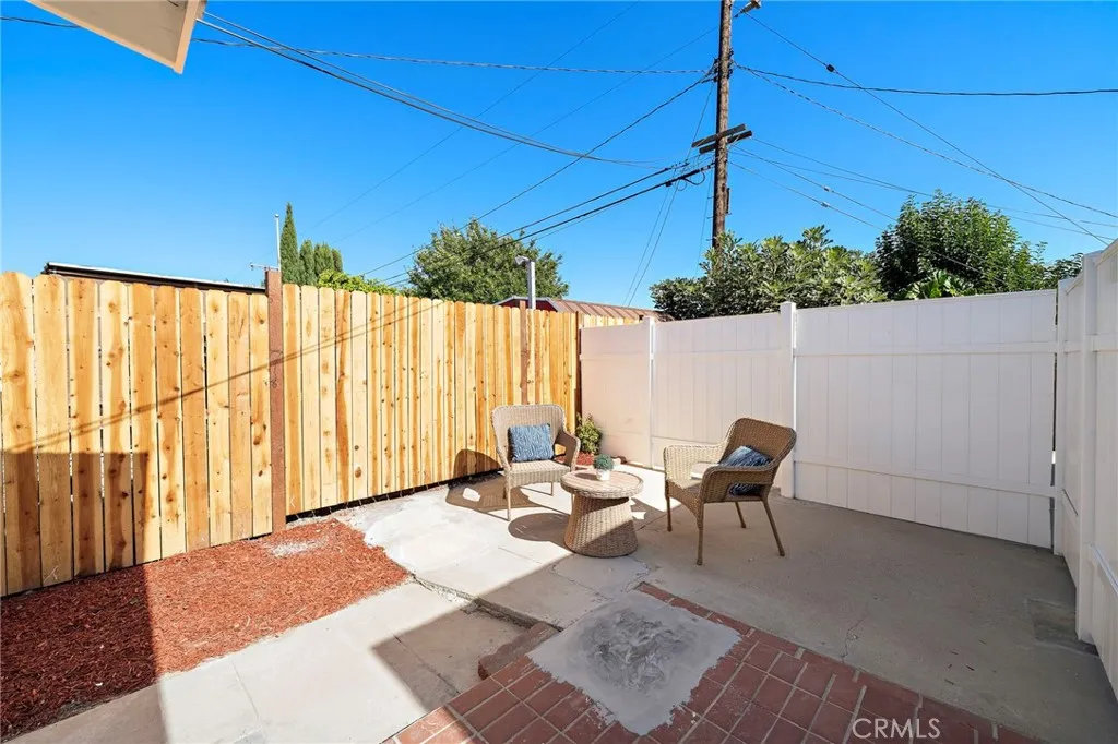 Patio Area for Front House