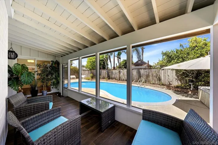 Back patio a relaxing place to enjoy afternoons.