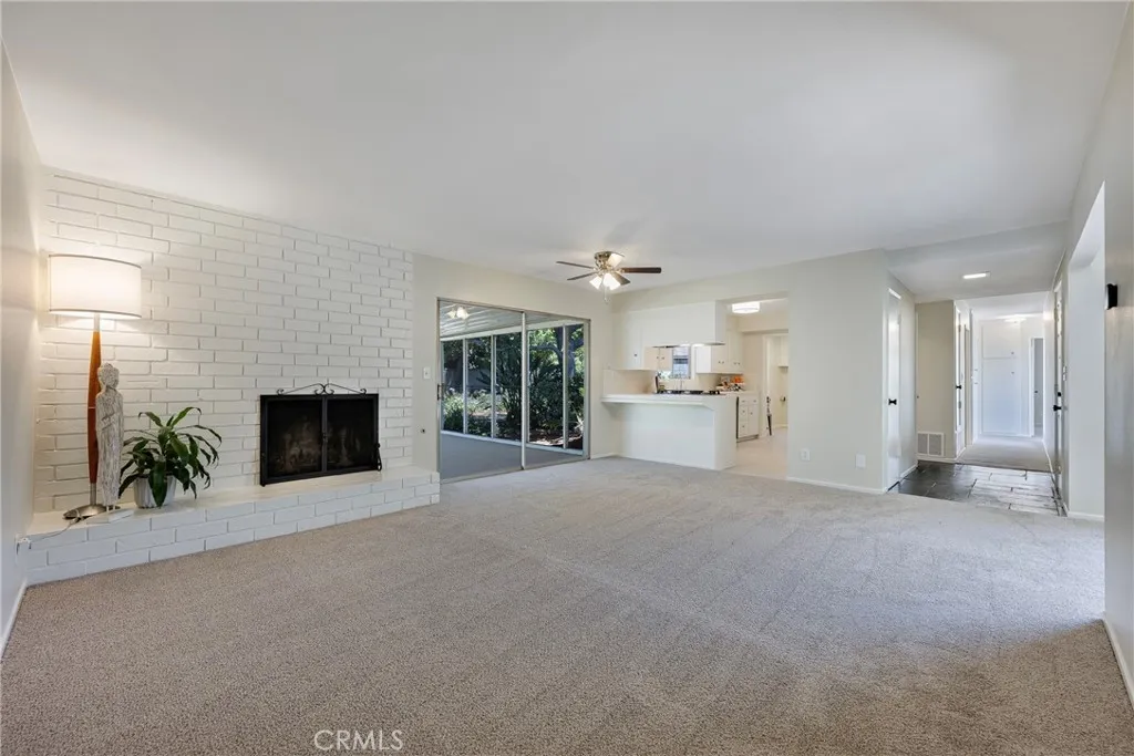 Not one, but two huge living spaces with new carpet and fresh paint.