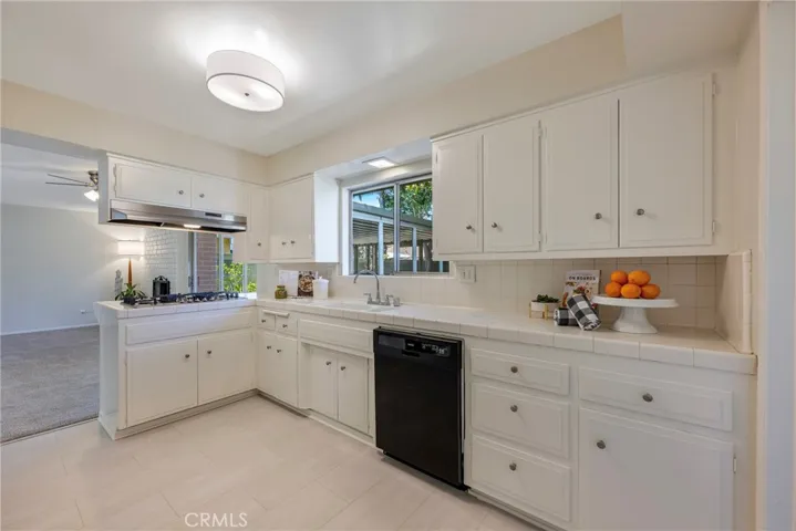 Kitchen is clean and ready to go with new paint and flooring.