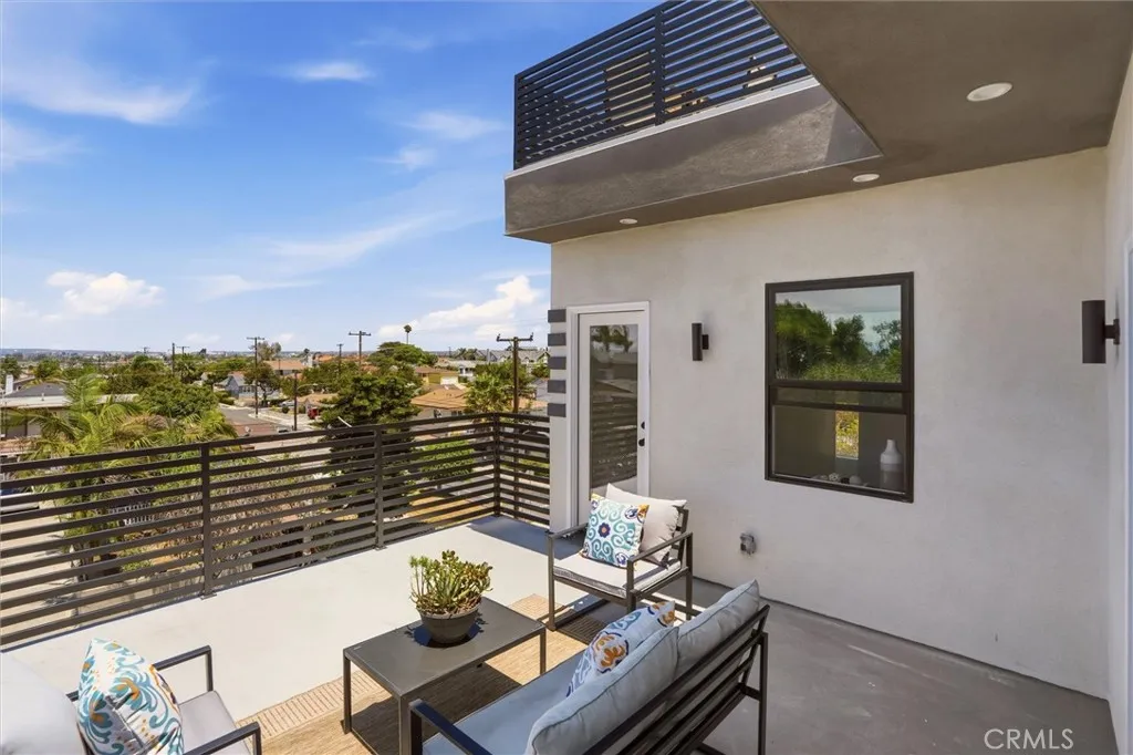 Second level balcony creates outdoor living space