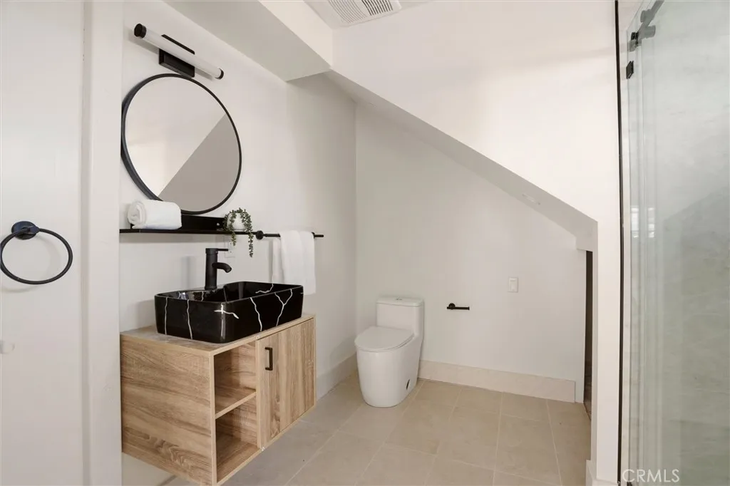 Main level bathroom with walk in shower