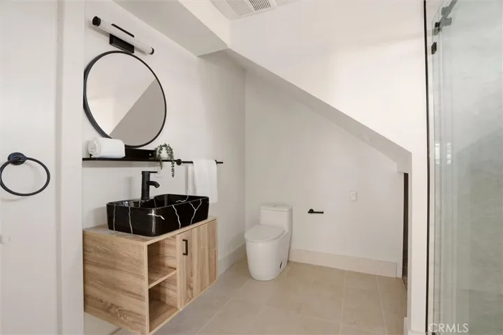 Main level bathroom with walk in shower